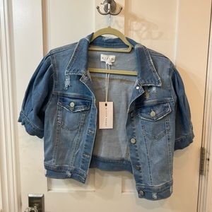 RISEN Los Angeles short sleeve denim bomber